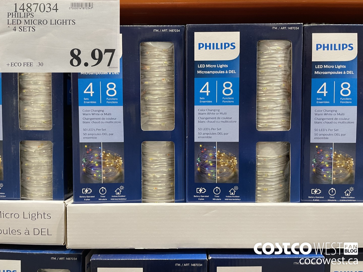 1487034 PHILIPS LED MICRO LIGHTS 4 SETS  $8.97