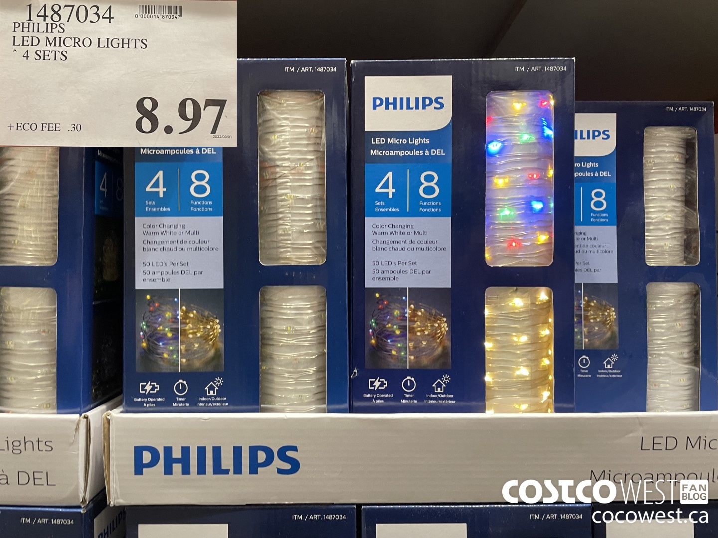 1487034 PHILIPS LED MICRO LIGHTS 4 SETS  $8.97
