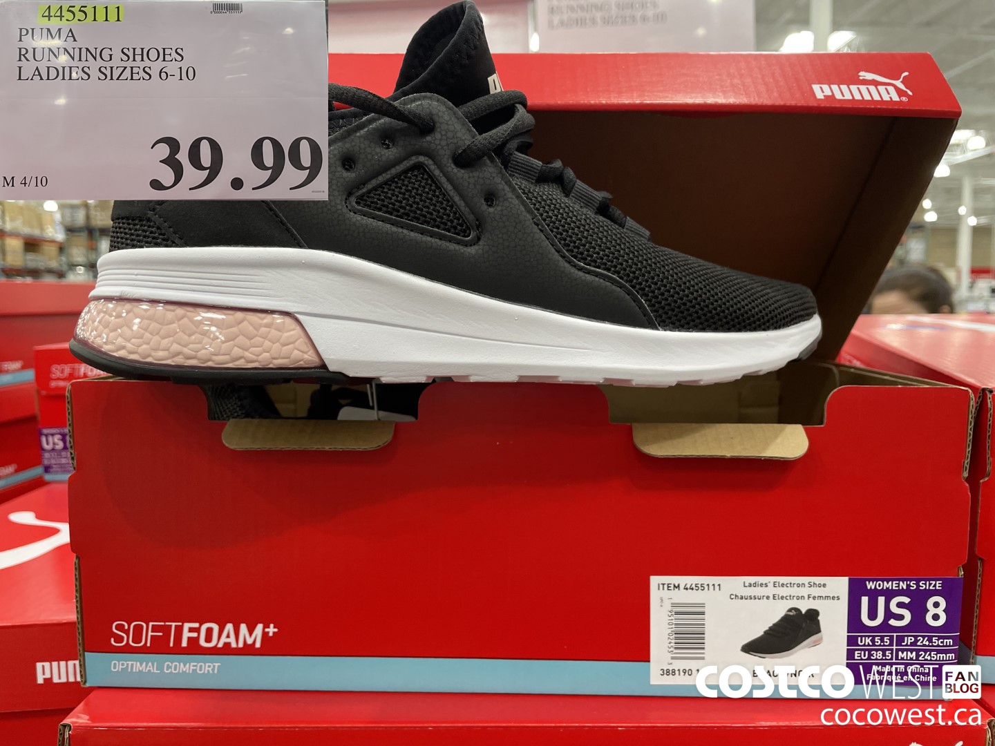 4455111 PUMA RUNNING SHOES LADIES SIZES 6-10  $39.99