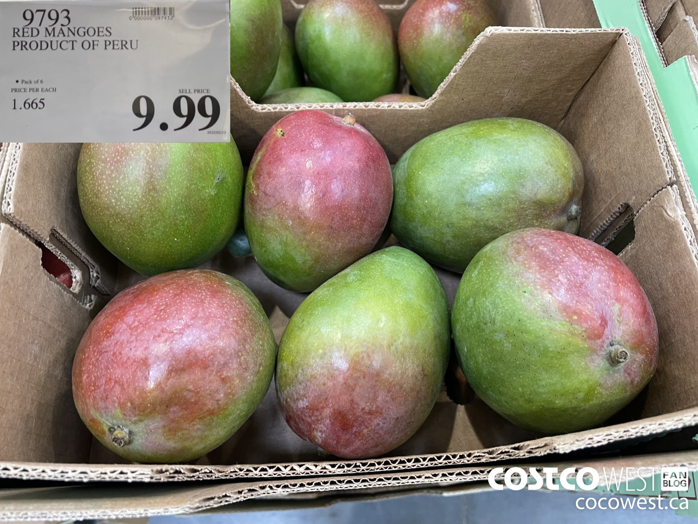 9793 RED MANGOES PRODUCT OF PERU $9.99