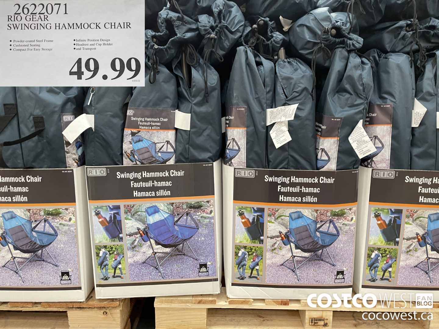 2622071 RIO GEAR SWINGING HAMMOCK CHAIR $49.99