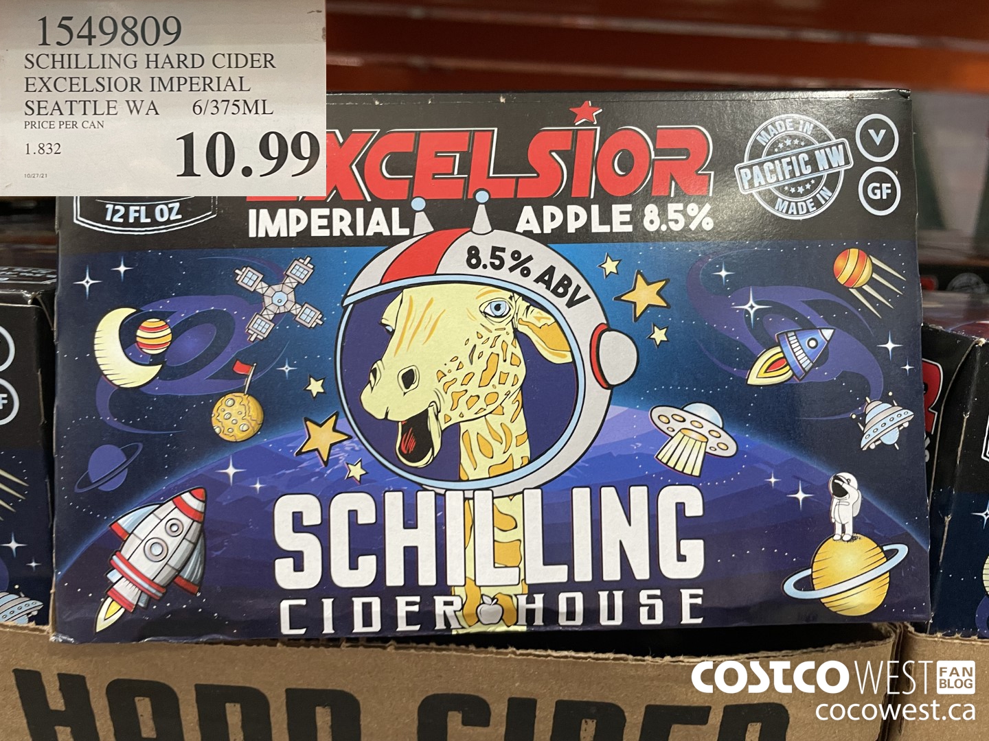 1549809 SCHILLING HARD CIDER EXCELSIOR IMPERIAL SEATTLE WA 6/375ML  $10.99