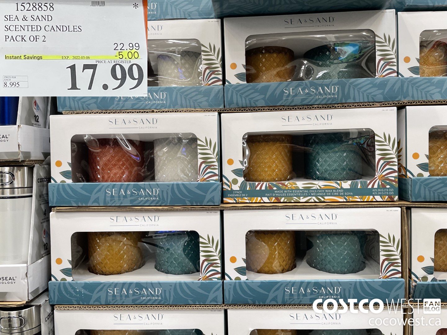 Costco Sea and Sand Candles, 3 Piece Set - Costco Fan