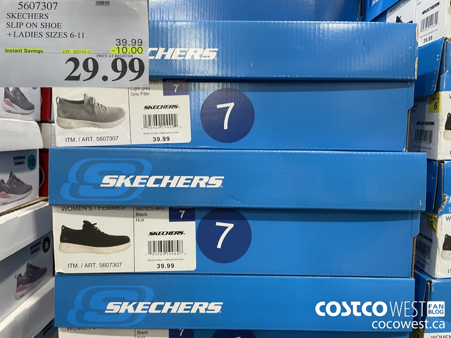 5607307 SKECHERS SLIP ON SHOE LADIES SIZES 6-11 ($10.00 INSTANT SAVINGS EXPIRES ON 2022-03-13) $29.99