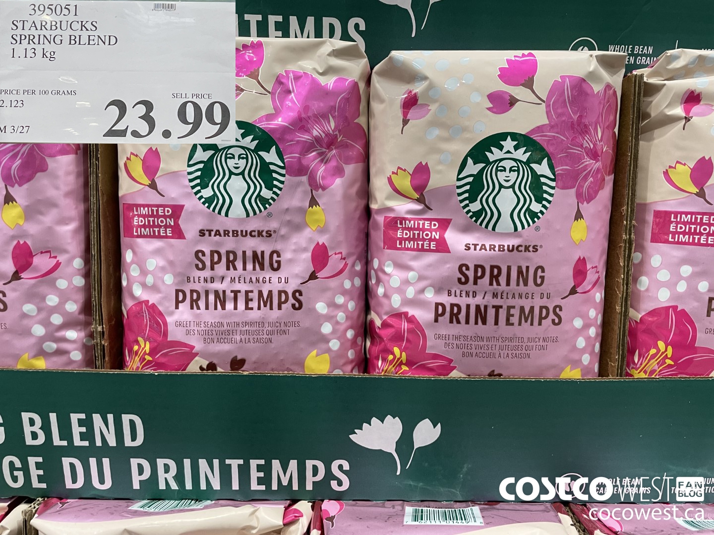 395051 STARBUCKS SPRING BLEND 1.13 kg $23.99