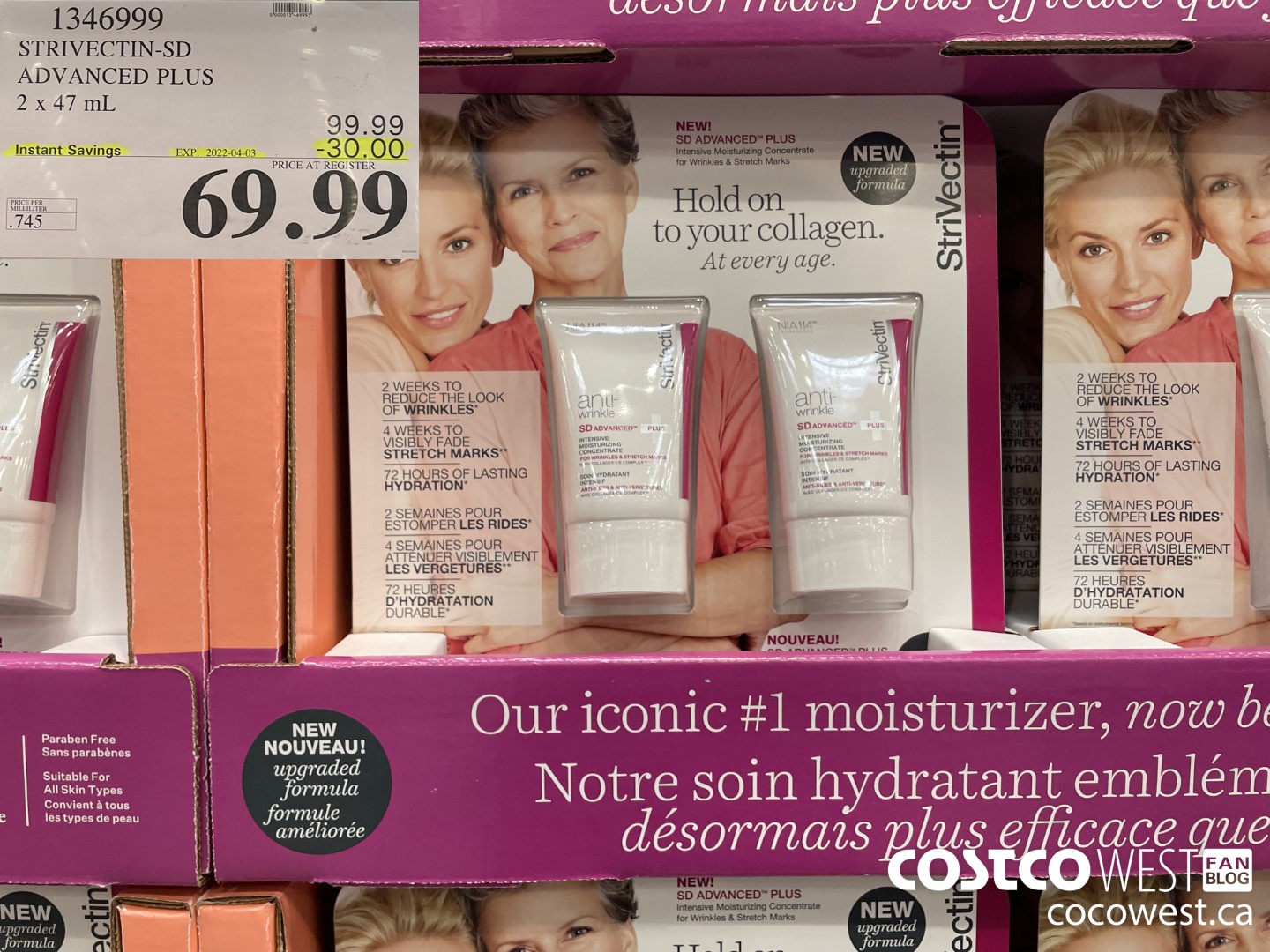 1346999 STRIVECTIN-SD ADVANCED PLUS 2 X 47 ML ($30.00 INSTANT SAVINGS EXPIRES ON 2022-04-03) $69.99
