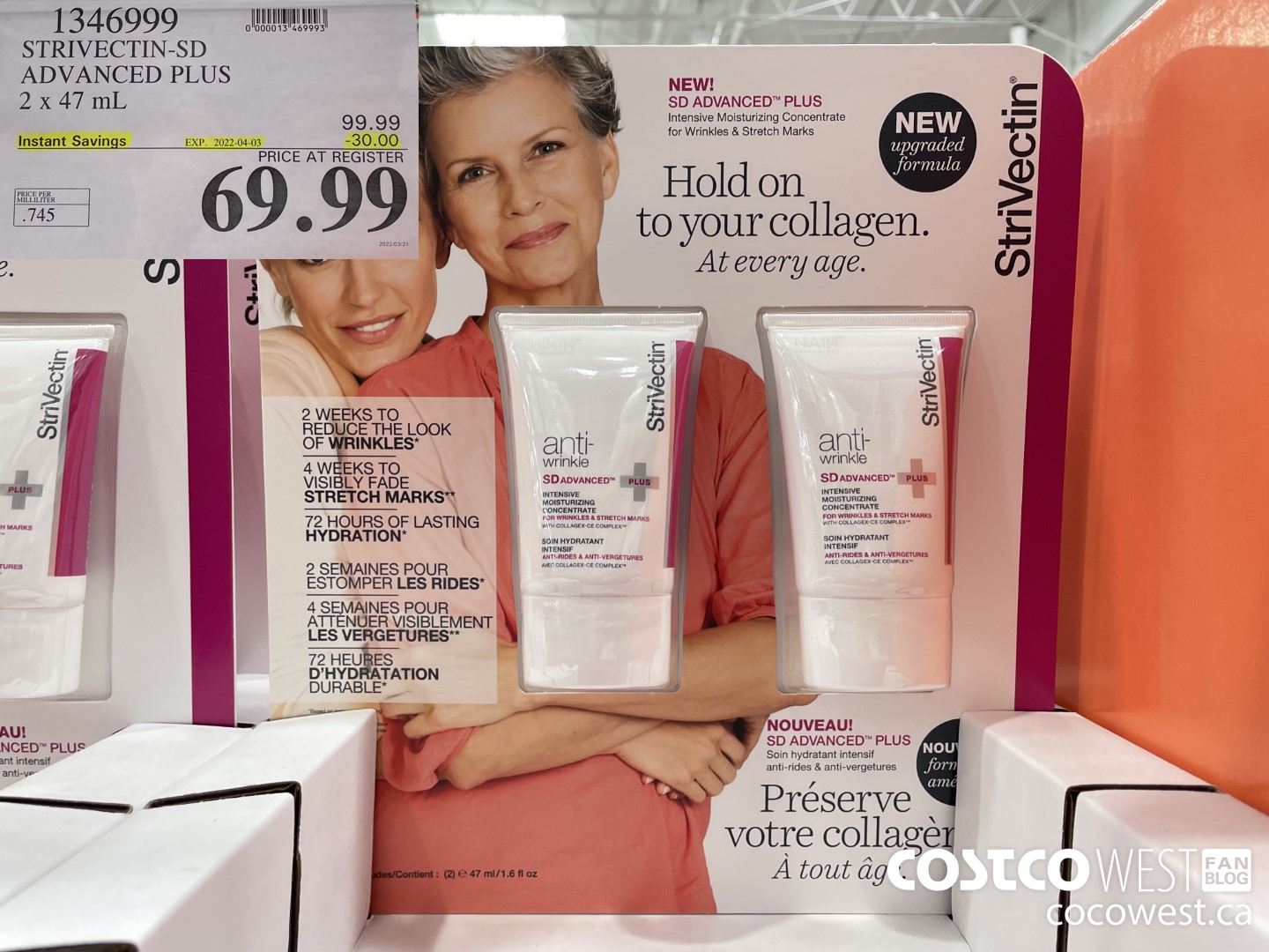 1346999 STRIVECTIN-SD ADVANCED PLUS 2 X 47 ML ($30.00 INSTANT SAVINGS EXPIRES ON 2022-04-03) $69.99