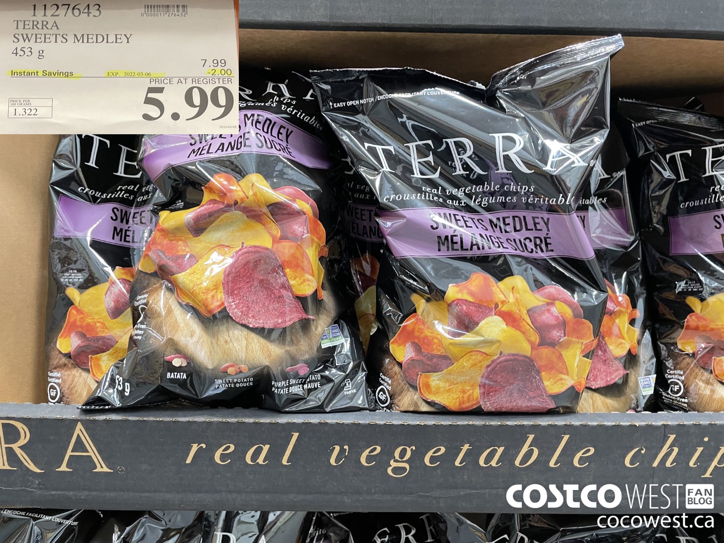 1127643 TERRA SWEETS MEDLEY 453 g ($2.00 INSTANT SAVINGS EXPIRES ON 2022-03-06) $5.99