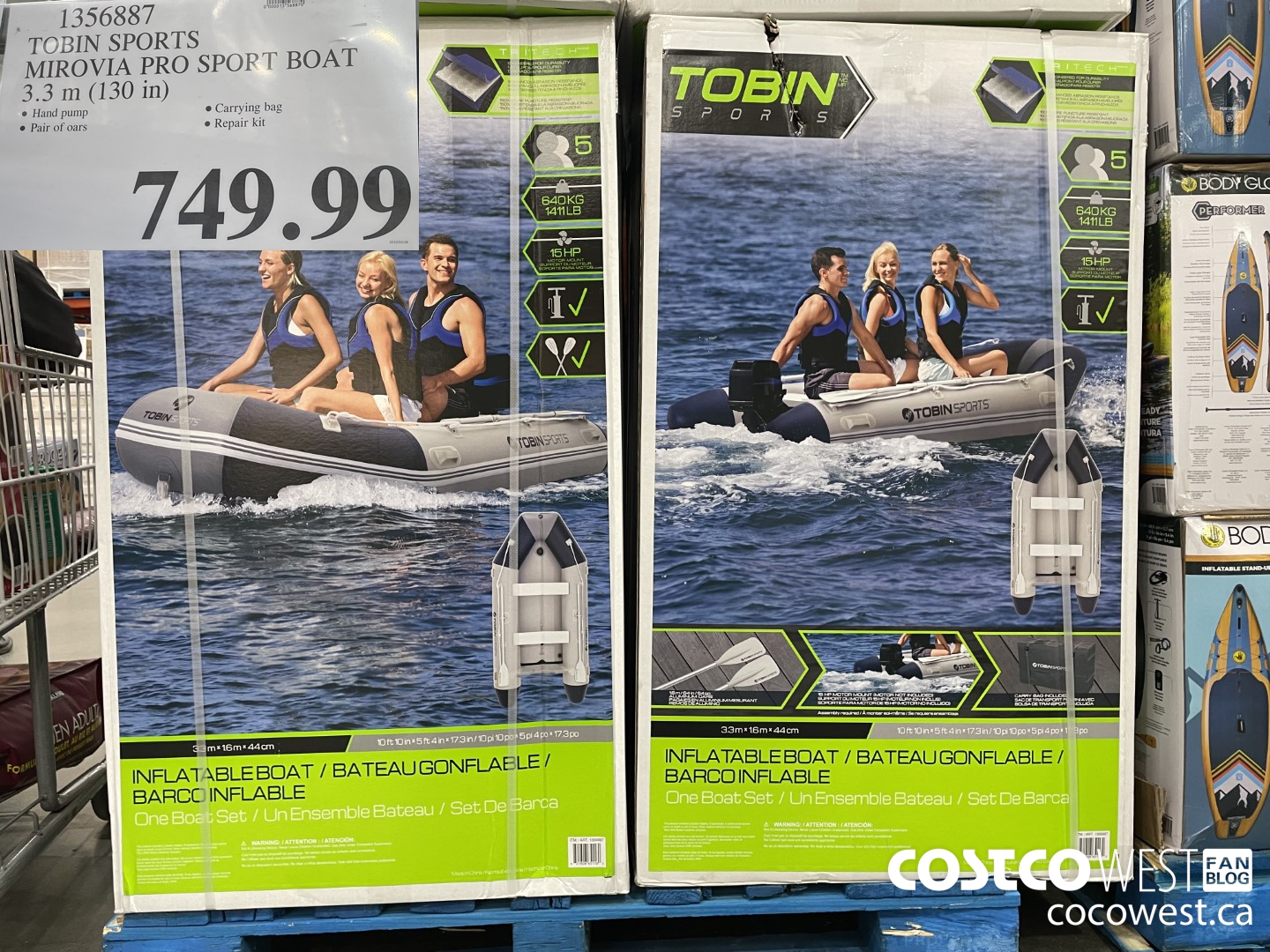 1356887 TOBIN SPORTS MIROVIA PRO SPORT BOAT 3.3 m (130 in) $749.99