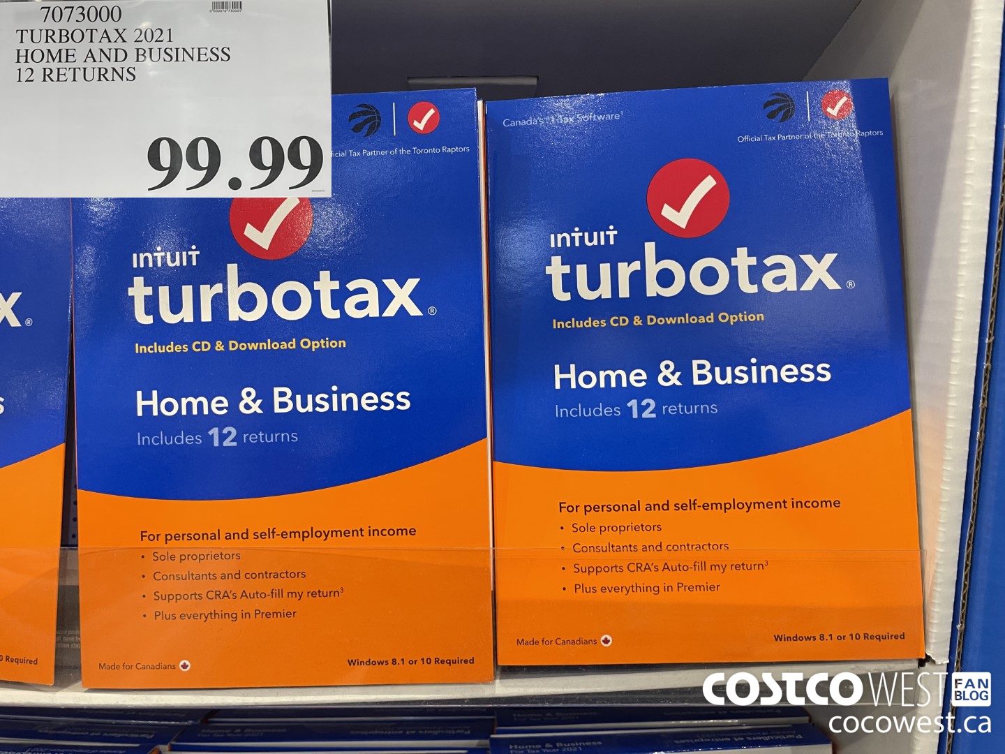 7073000 TURBOTAX 2021 HOME AND BUSINESS 12 RETURNS  $99.99