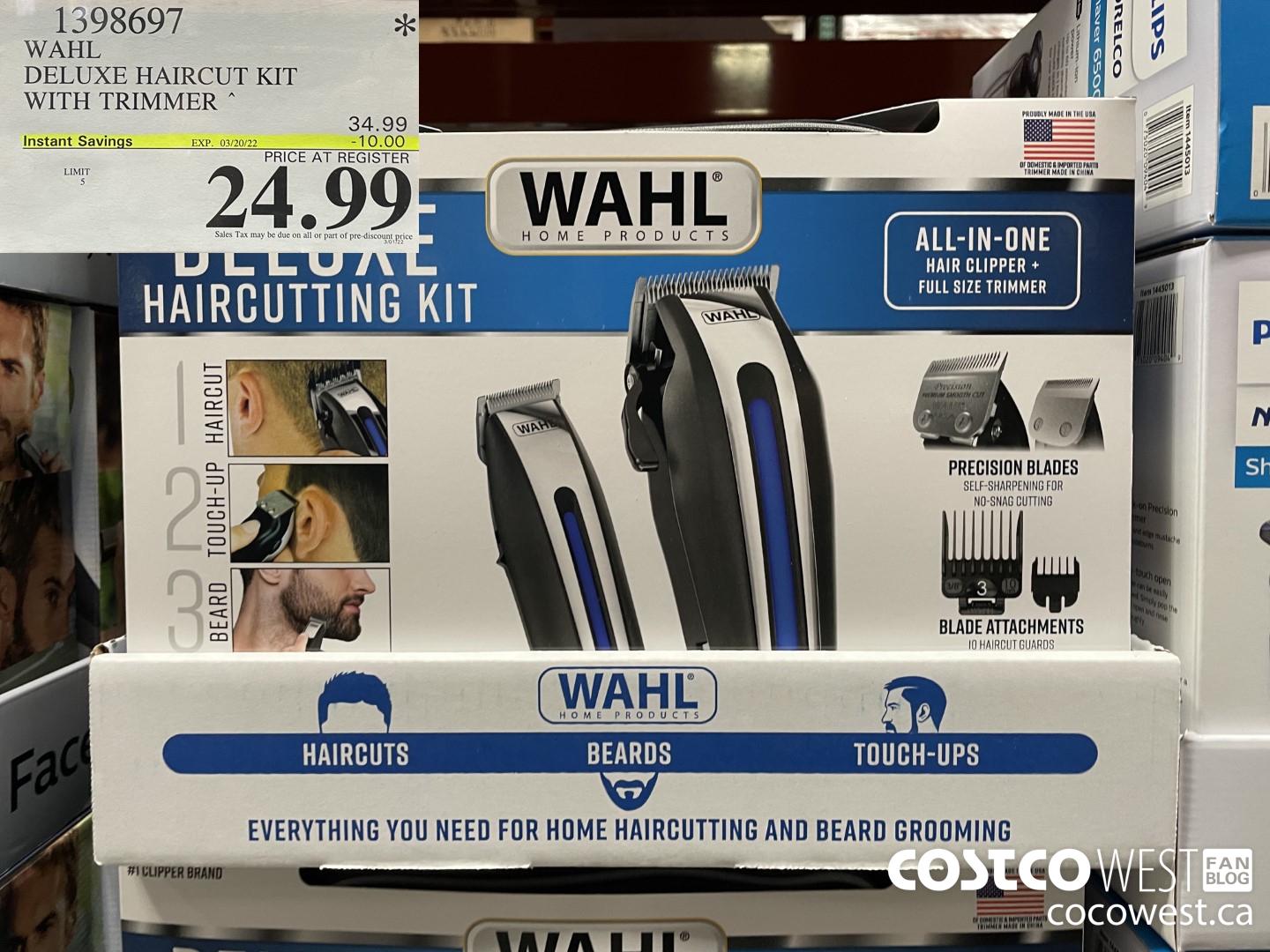 1398697 WAHL DELUXE HAIRCUT KIT WITH TRIMMER ($10.00 INSTANT SAVINGS EXPIRES ON 2022-03-20) $24.99