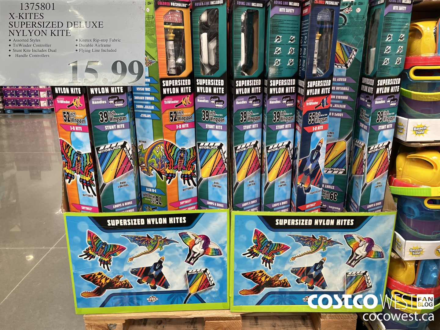 1375801 X-KITES SUPERSIZED DELUXE NYLON KITE $15.99