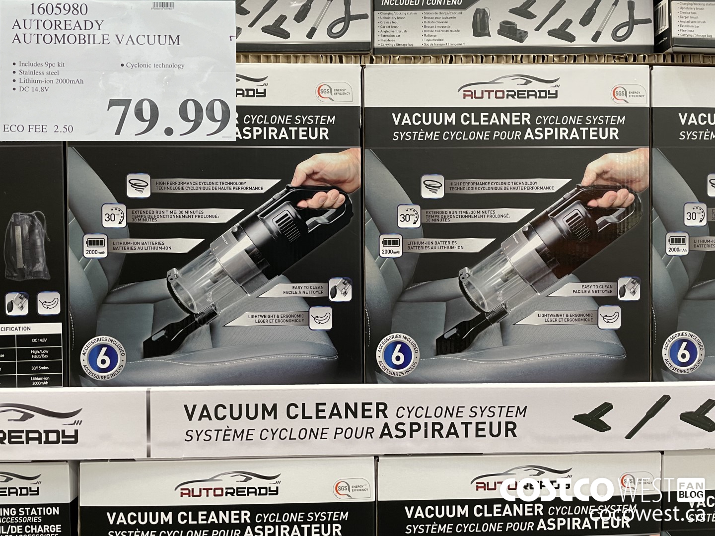 1605980 AUTOREADY AUTOMOBILE VACUUM $79.99