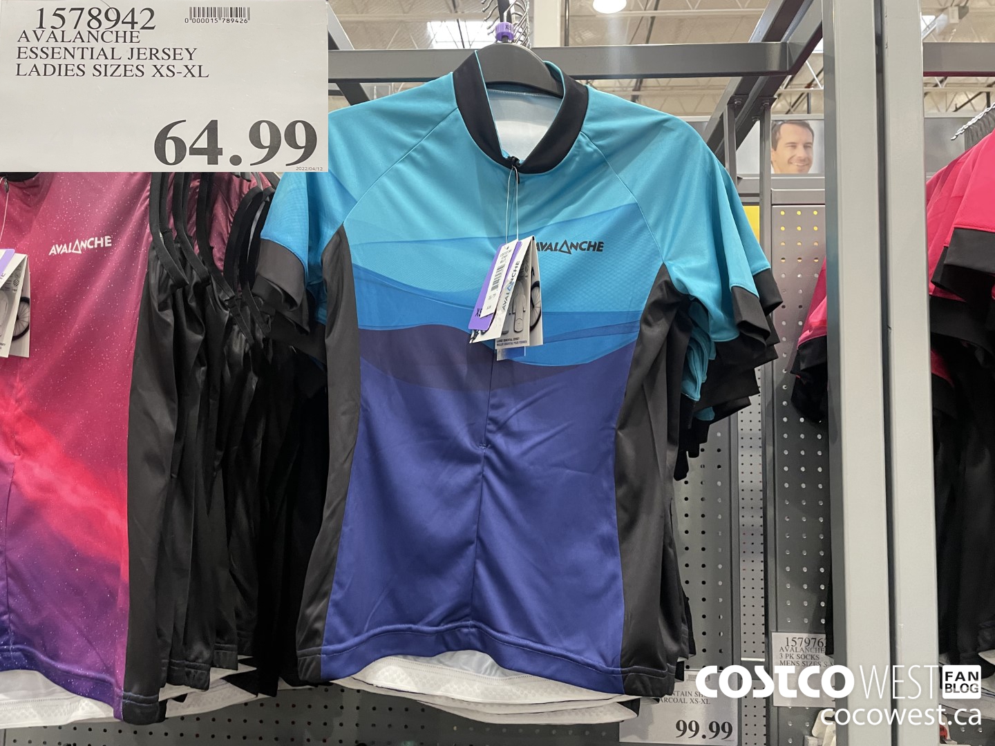 1578942 AVALANCHE ESSENTIAL JERSEY LADIES SIZES XS-XL $64.99