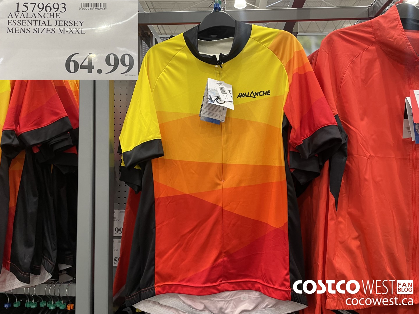 1579693 AVALANCHE ESSENTIAL JERSEY MENS SIZES M-XXL $64.99