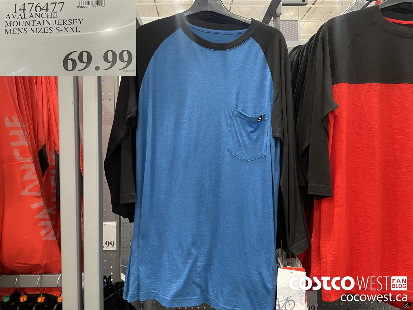 1476477 AVALANCHE MOUNTAIN JERSEY MENS SIZES S-XXL $69.99