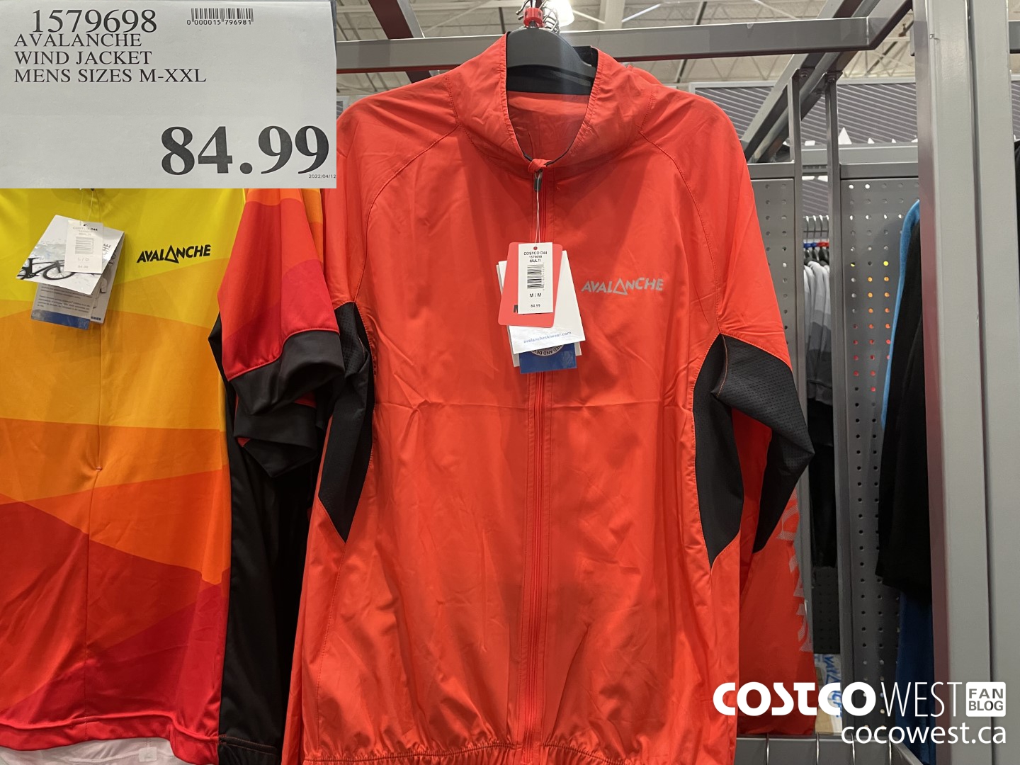 1579698 AVALANCHE WIND JACKET MENS SIZES M-XXL $84.99