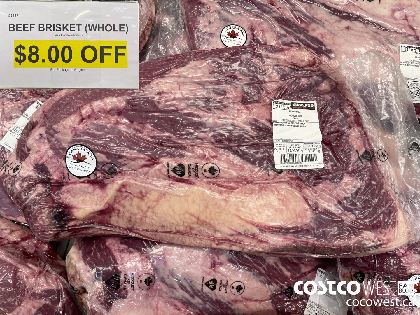 51337 BEEF BRISKET (WHOLE)  ($8.00 INSTANT SAVINGS)