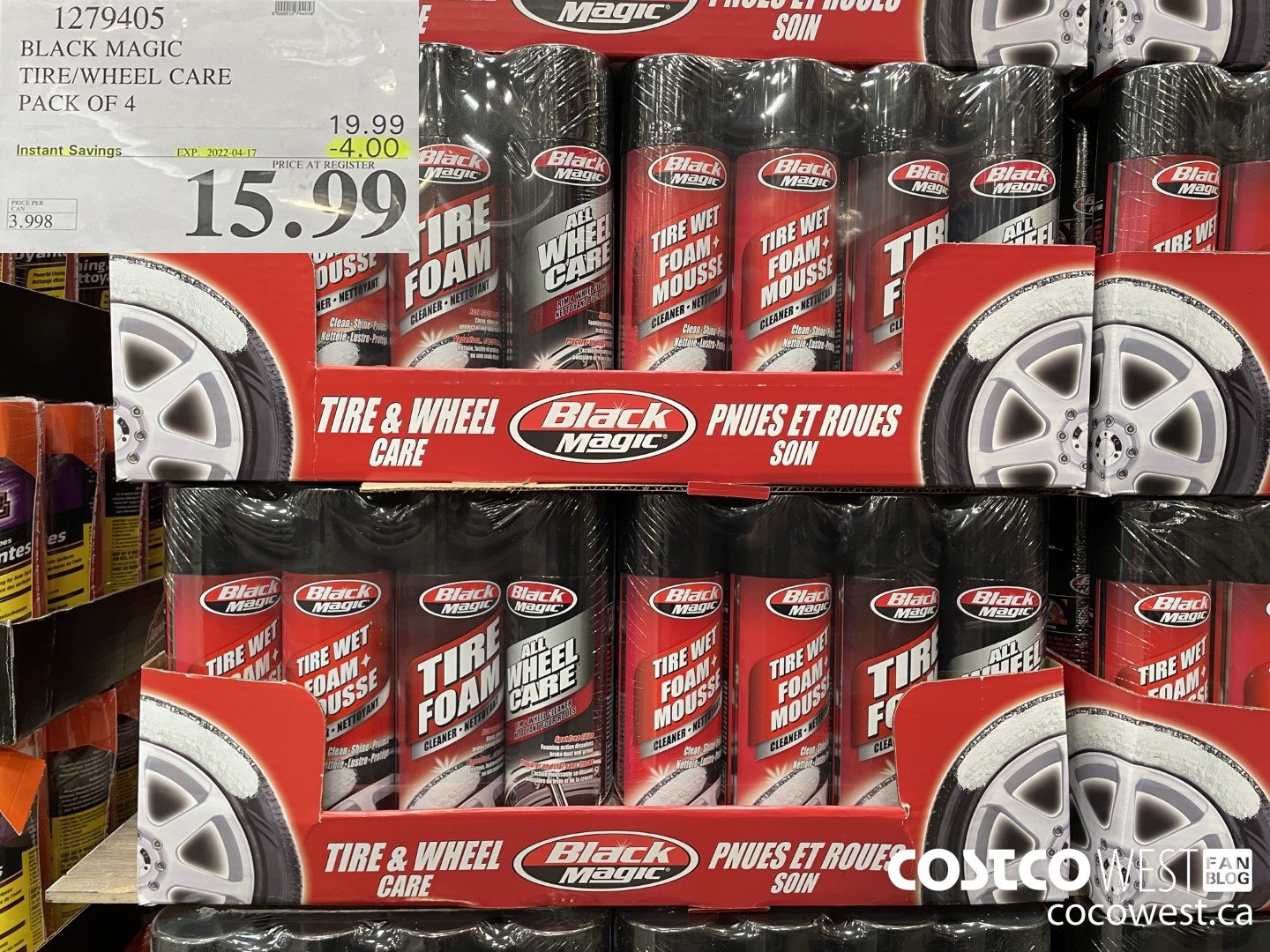 1279405 BLACK MAGIC TIRE/WHEEL CARE PACK OF 4 ($4.00 INSTANT SAVINGS EXPIRES ON 2022-04-17) $15.99