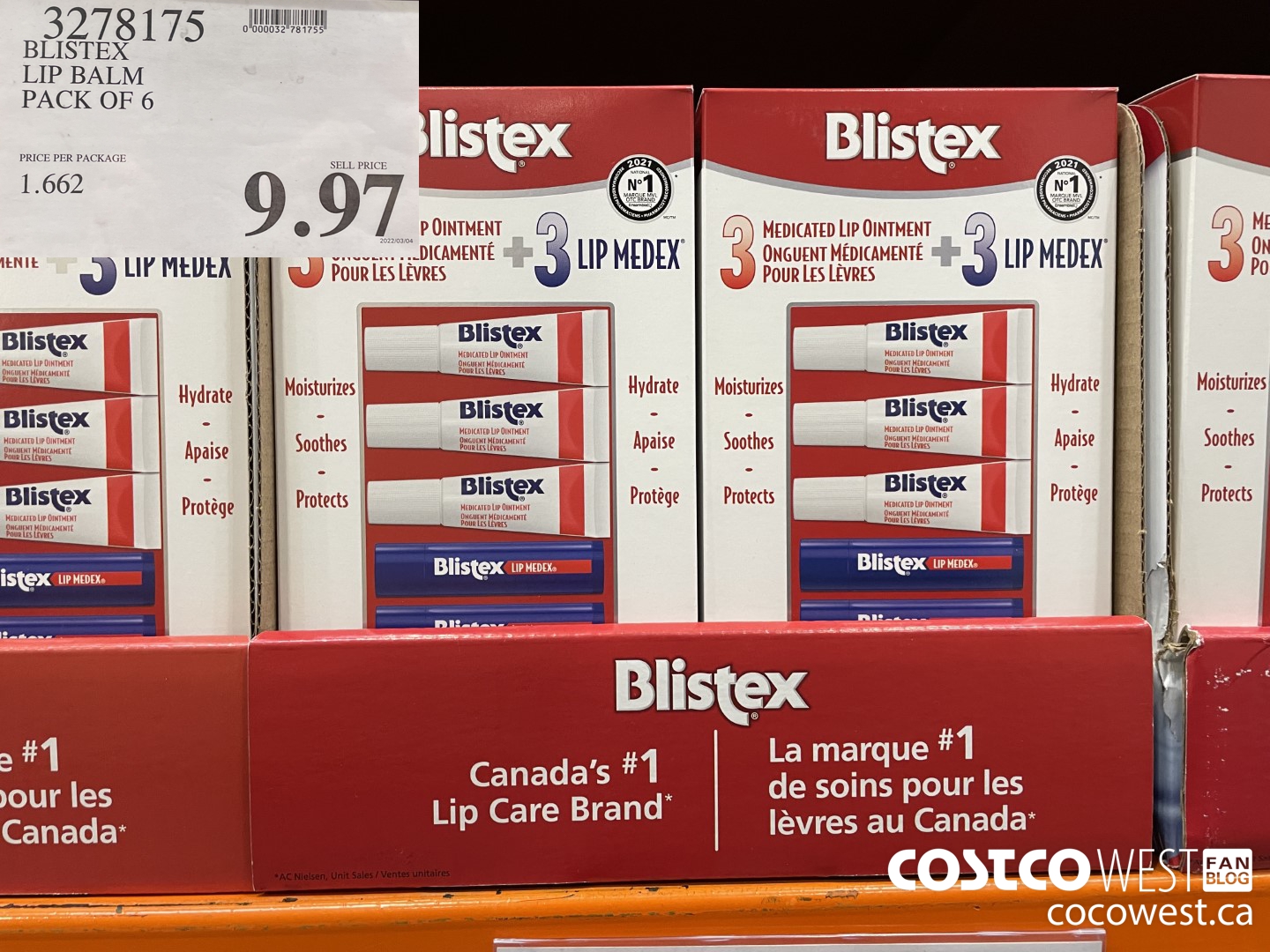 3278175 BLISTEX LIP BALM PACK OF 6 $9.97