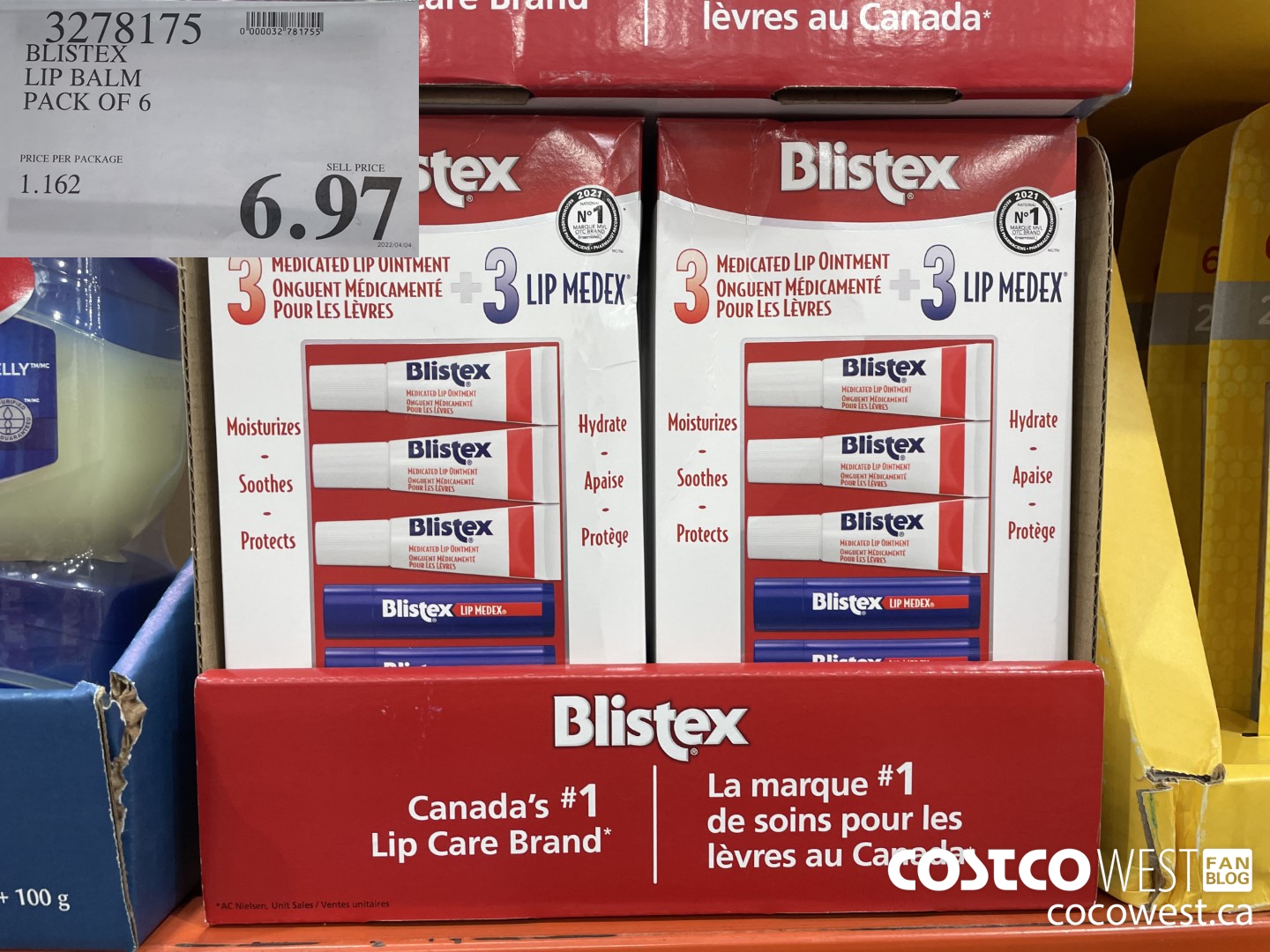 3278175 BLISTEX LIP BALM PACK OF 6 $6.97