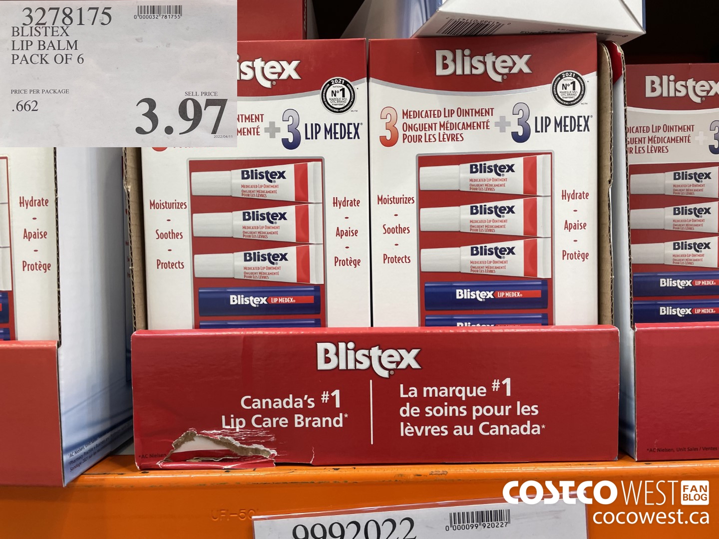 3278175 BLISTEX LIP BALM PACK OF 6 $3.97