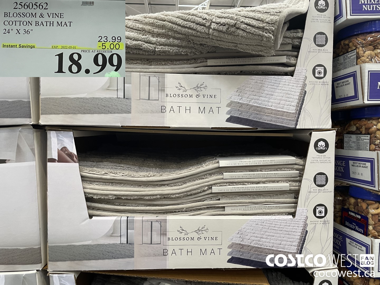 2560562 BLOSSOM & VINE COTTON BATH MAT 24