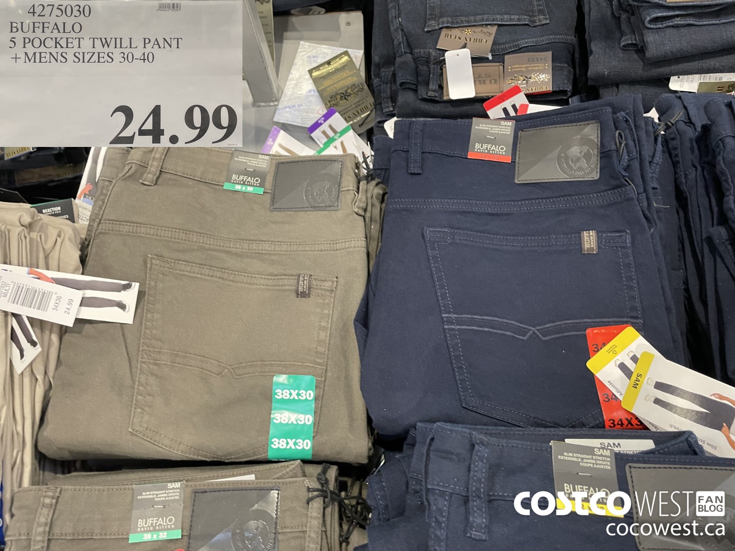 Costco Deals on X: Weatherproof Vintage Men's 5 Pocket Twill Pant