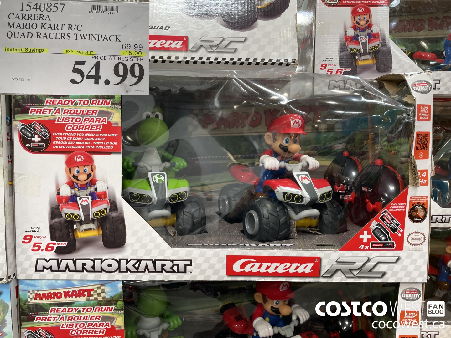 1540857 CARRERA MARIO KART R/C QUAD RACERS TWINPACK ($15.00 INSTANT SAVINGS EXPIRES ON 2022-04-17) $54.99