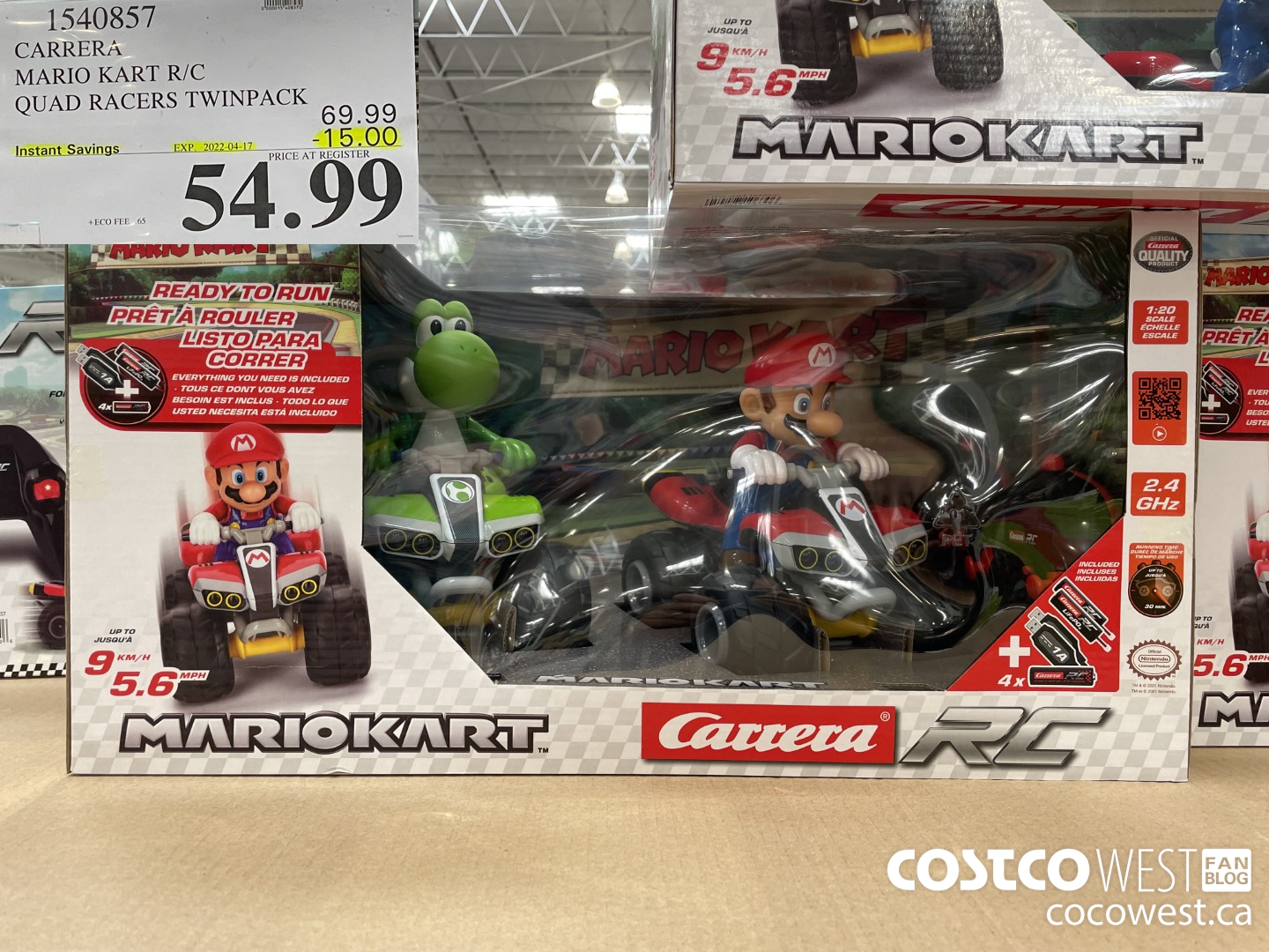1540857 CARRERA MARIO KART R/C QUAD RACERS TWINPACK ($15.00 INSTANT SAVINGS EXPIRES ON 2022-04-17) $54.99