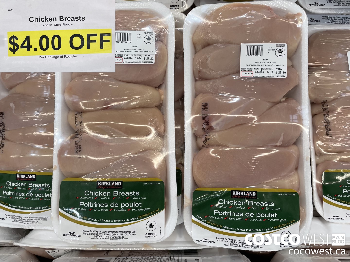 22756 CHICKEN BREAST ($4.00 INSTANT SAVINGS)