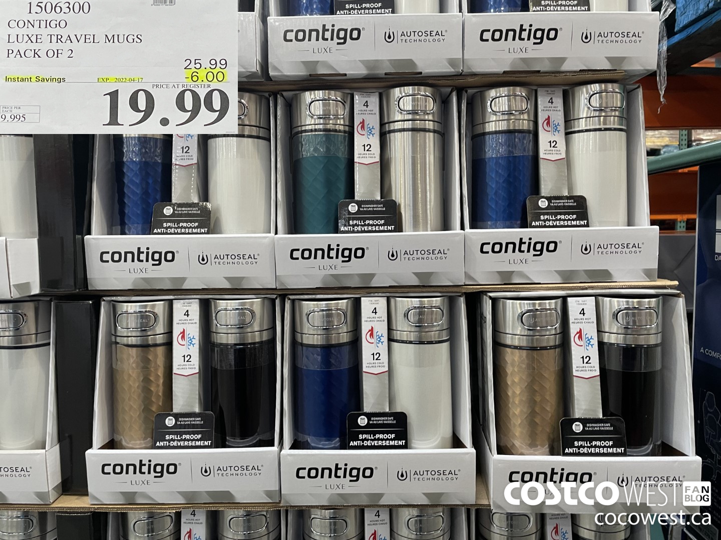 Costco] Contigo Luxe Travel Mugs - 2 Pack - $14.97 (YMMV warehouse deal  found at Scarborough location) - RedFlagDeals.com Forums