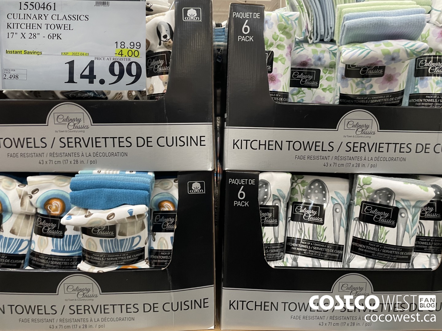 1550461 CULINARY CLASSICS KITCHEN TOWEL 17