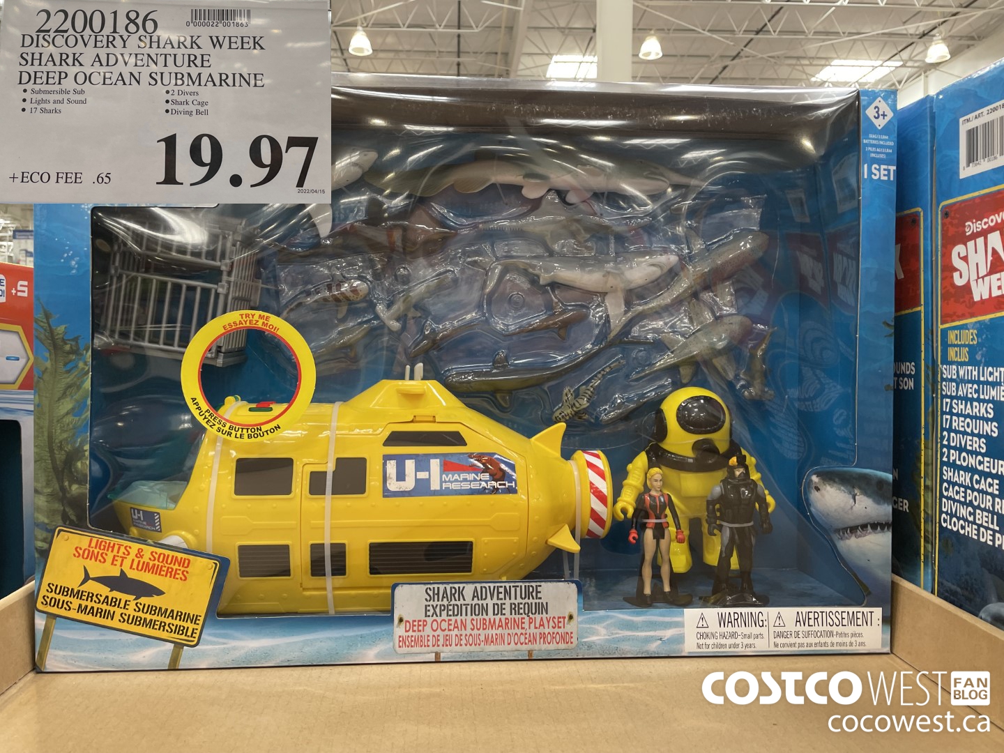 2200186 DISCOVERY SHARK WEEK SHARK ADVENTURE DEEP OCEAN SUBMARINE  $19.97