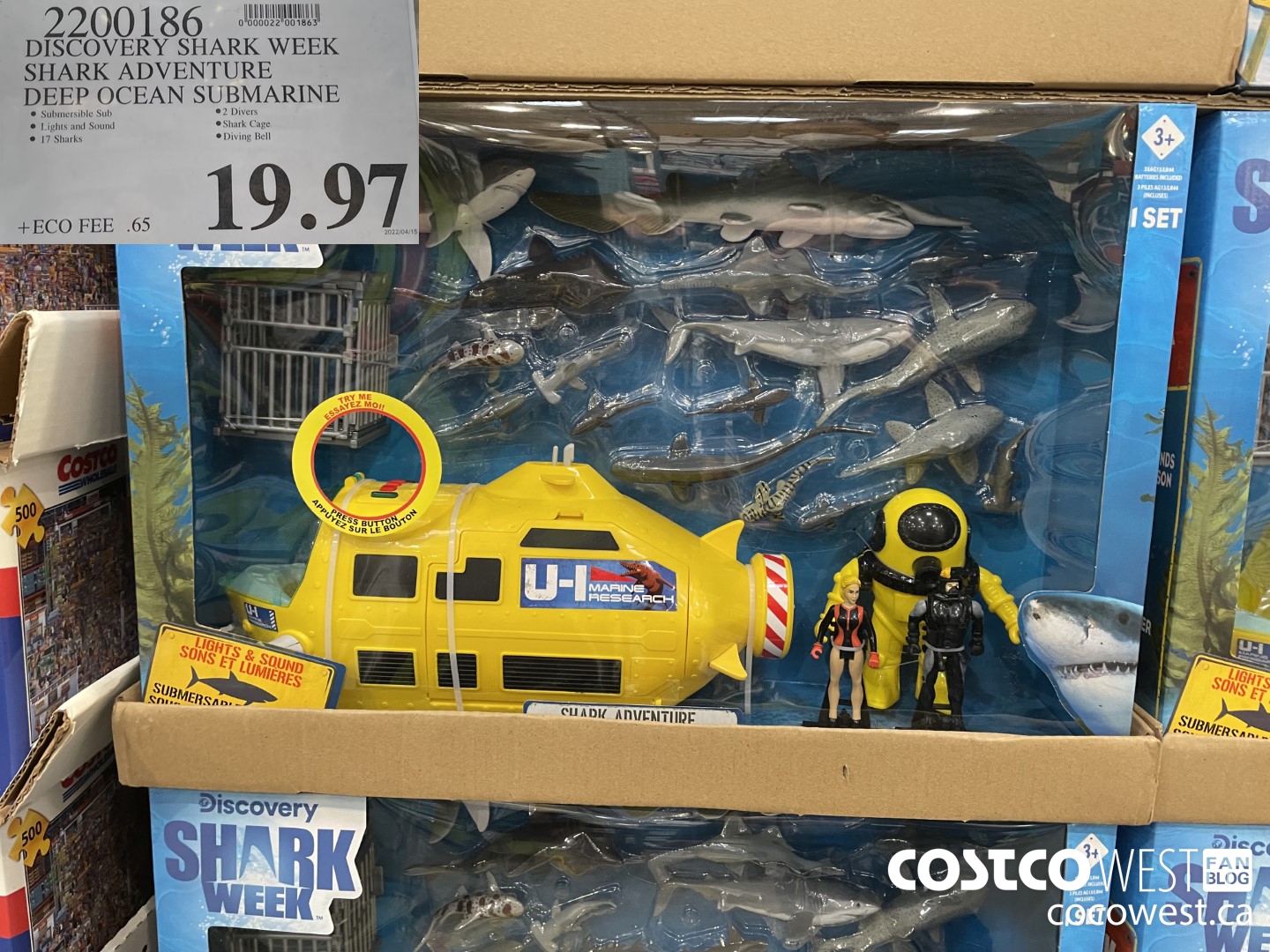 2200186 DISCOVERY SHARK WEEK SHARK ADVENTURE DEEP OCEAN SUBMARINE  $19.97
