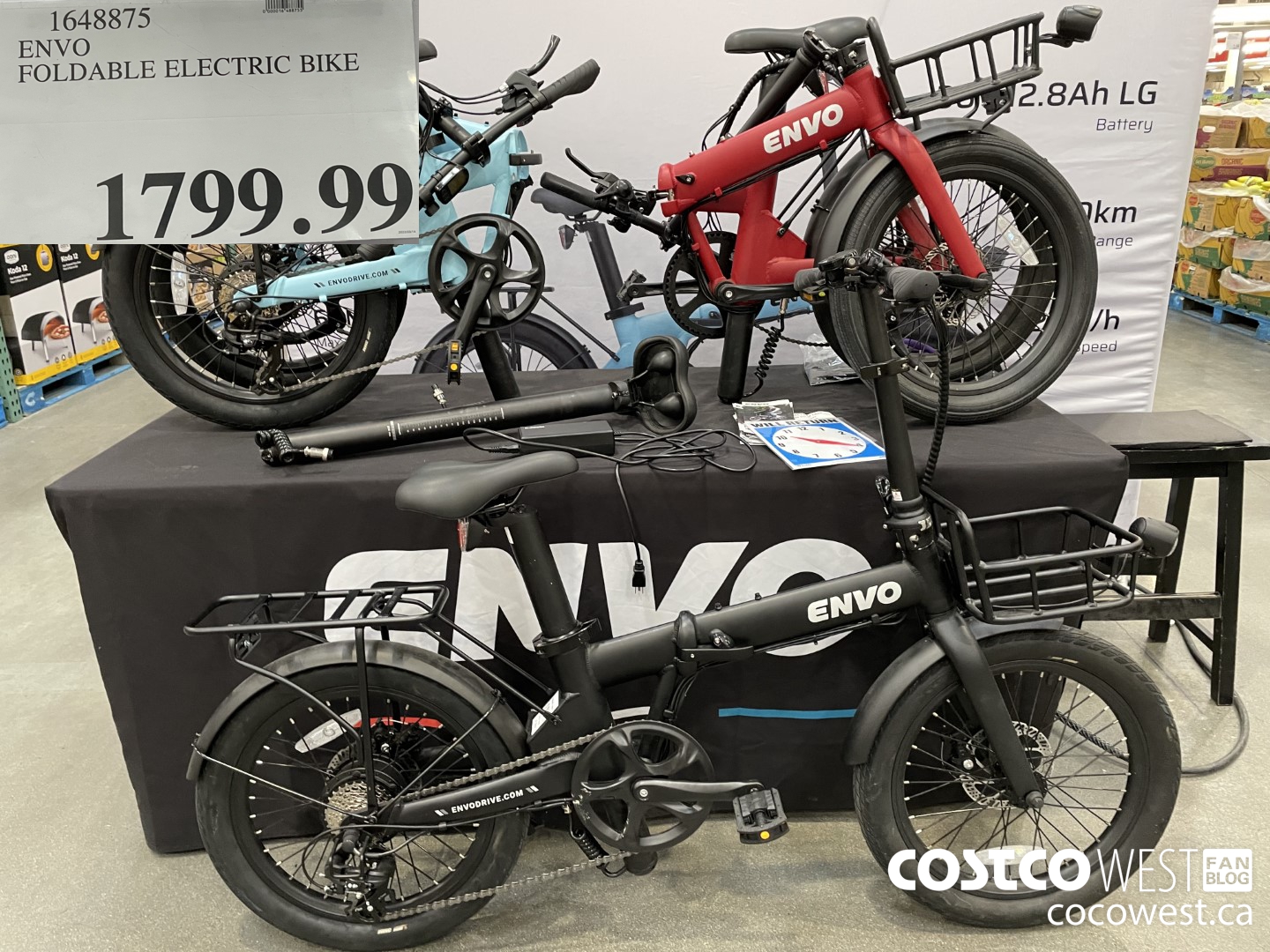 1648875 ENVO FOLDABLE ELECTRIC BIKE  $1799.99