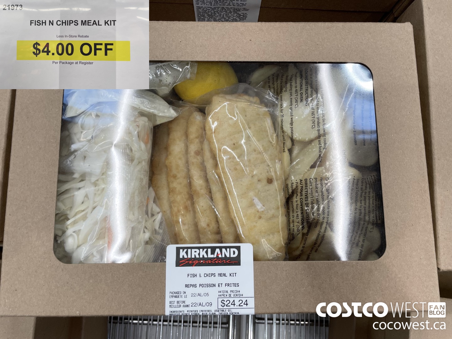 21973 FISH N CHIPS MEAL KIT ($4.00 INSTANT SAVINGS)