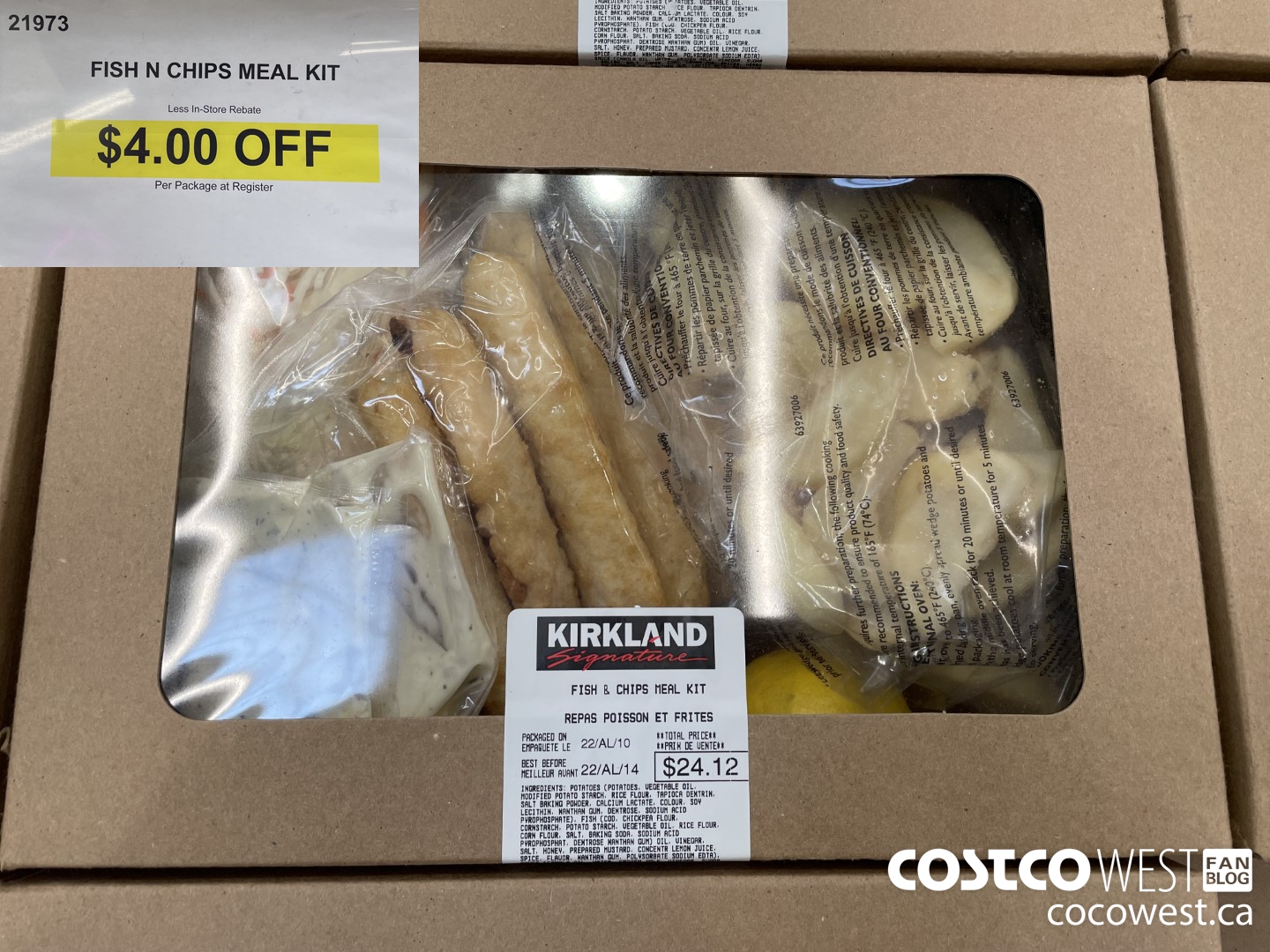 21973 FISH N CHIPS MEAL KIT ($4.00 INSTANT SAVINGS)