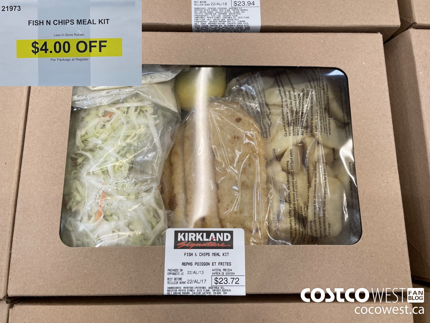 21973 FISH N CHIPS MEAL KIT ($4.00 INSTANT SAVINGS)