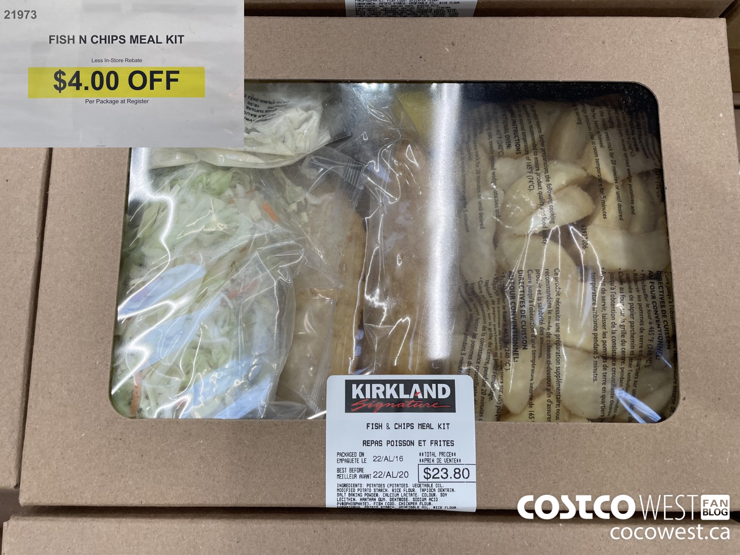 21973 FISH N CHIPS MEAL KIT ($4.00 INSTANT SAVINGS)