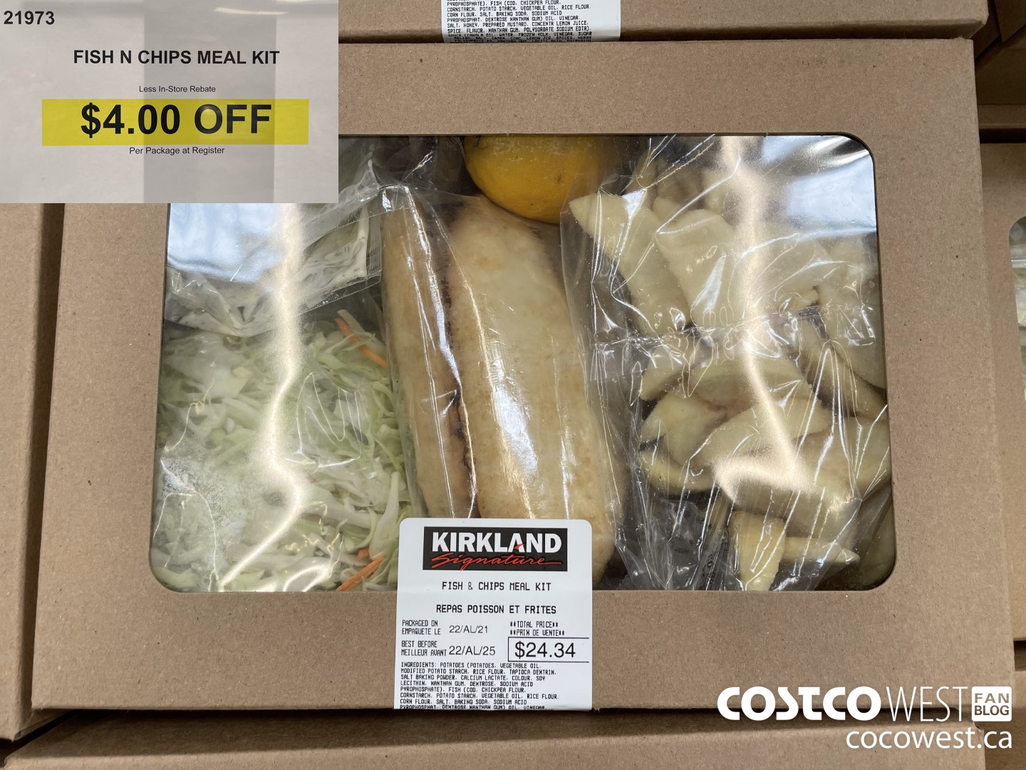 21973 FISH N CHIPS MEAL KIT ($4.00 INSTANT SAVINGS)