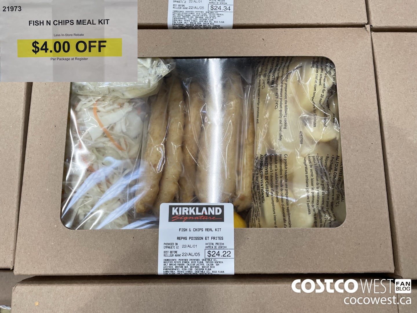 21973 FISH N CHIPS MEAL KIT  ($4.00 INSTANT SAVINGS)