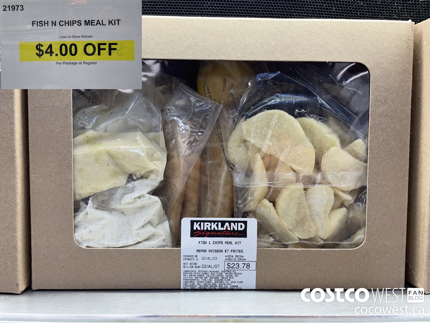 21973 FISH N CHIPS MEAL KIT  ($4.00 INSTANT SAVINGS)