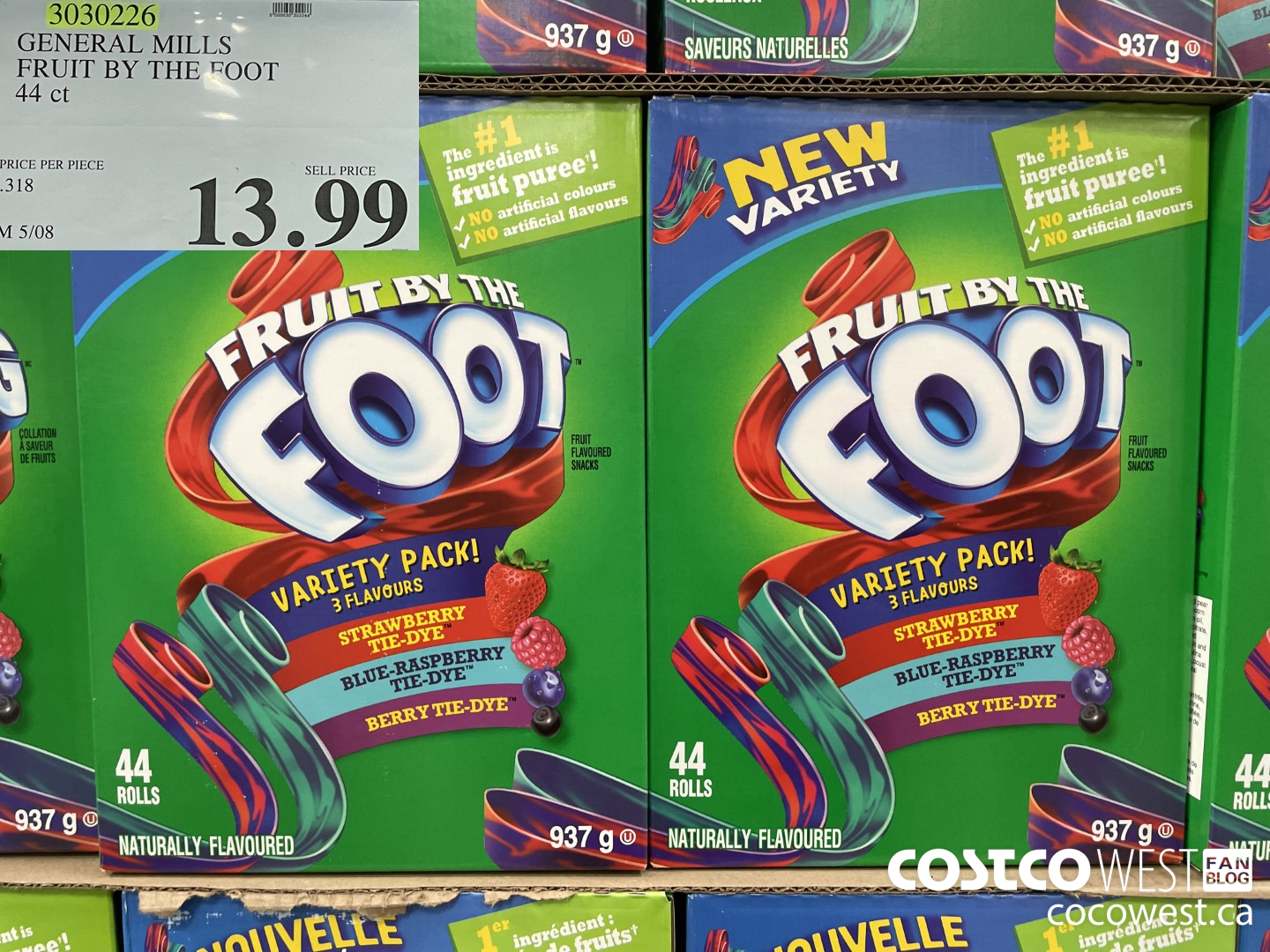 3030226 GENERAL MILLS FRUIT BY THE FOOT 44 ct $13.99