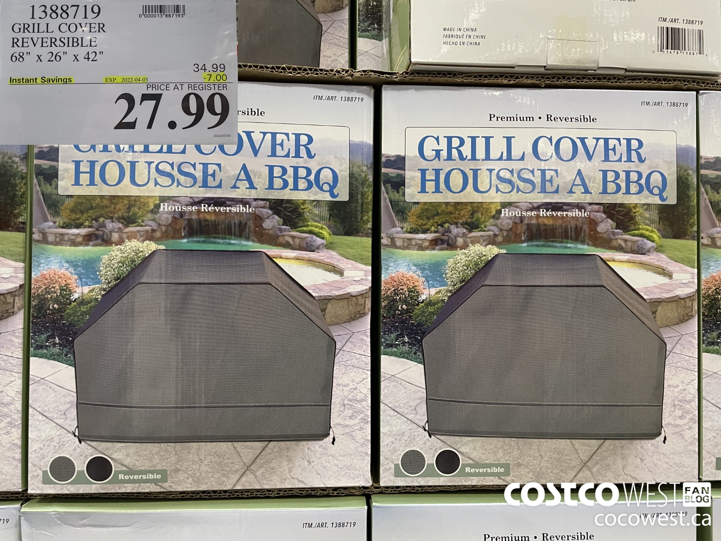 1388719 GRILL COVER REVERSIBLE 68