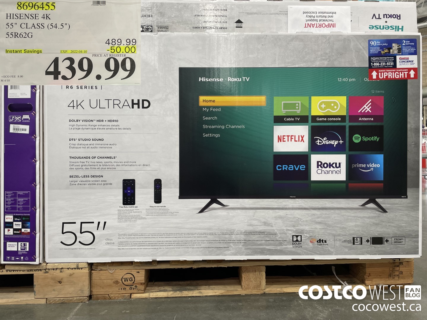 8696455 HISENSE 4K 55 