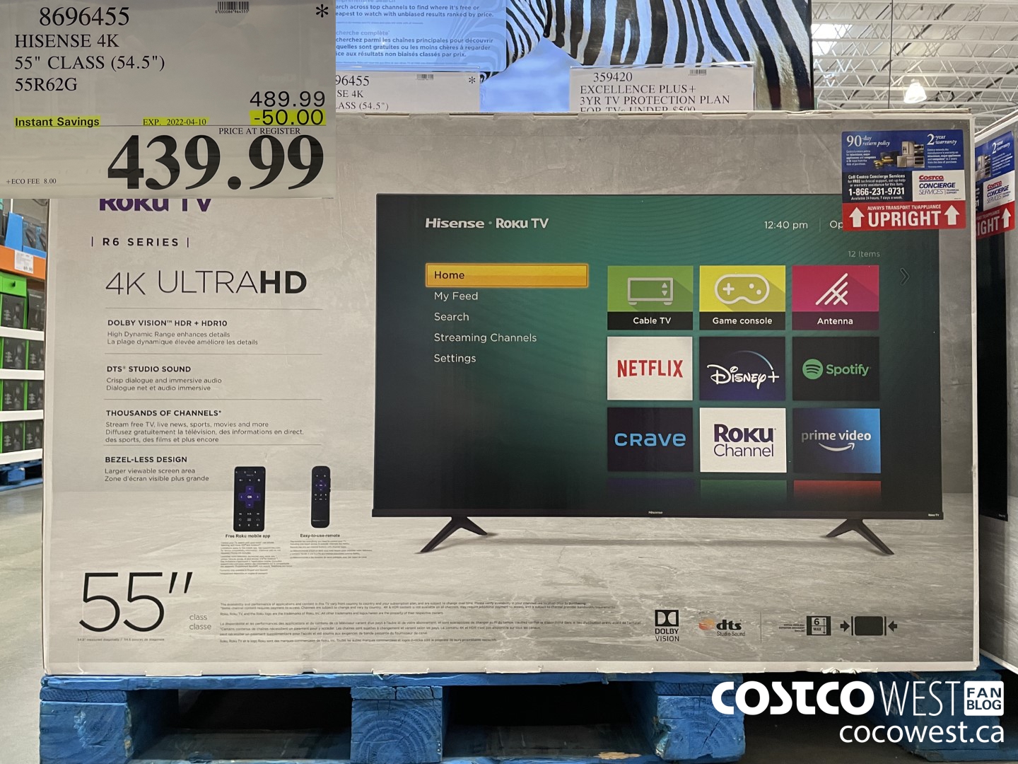 8696455 HISENSE 4K 55 