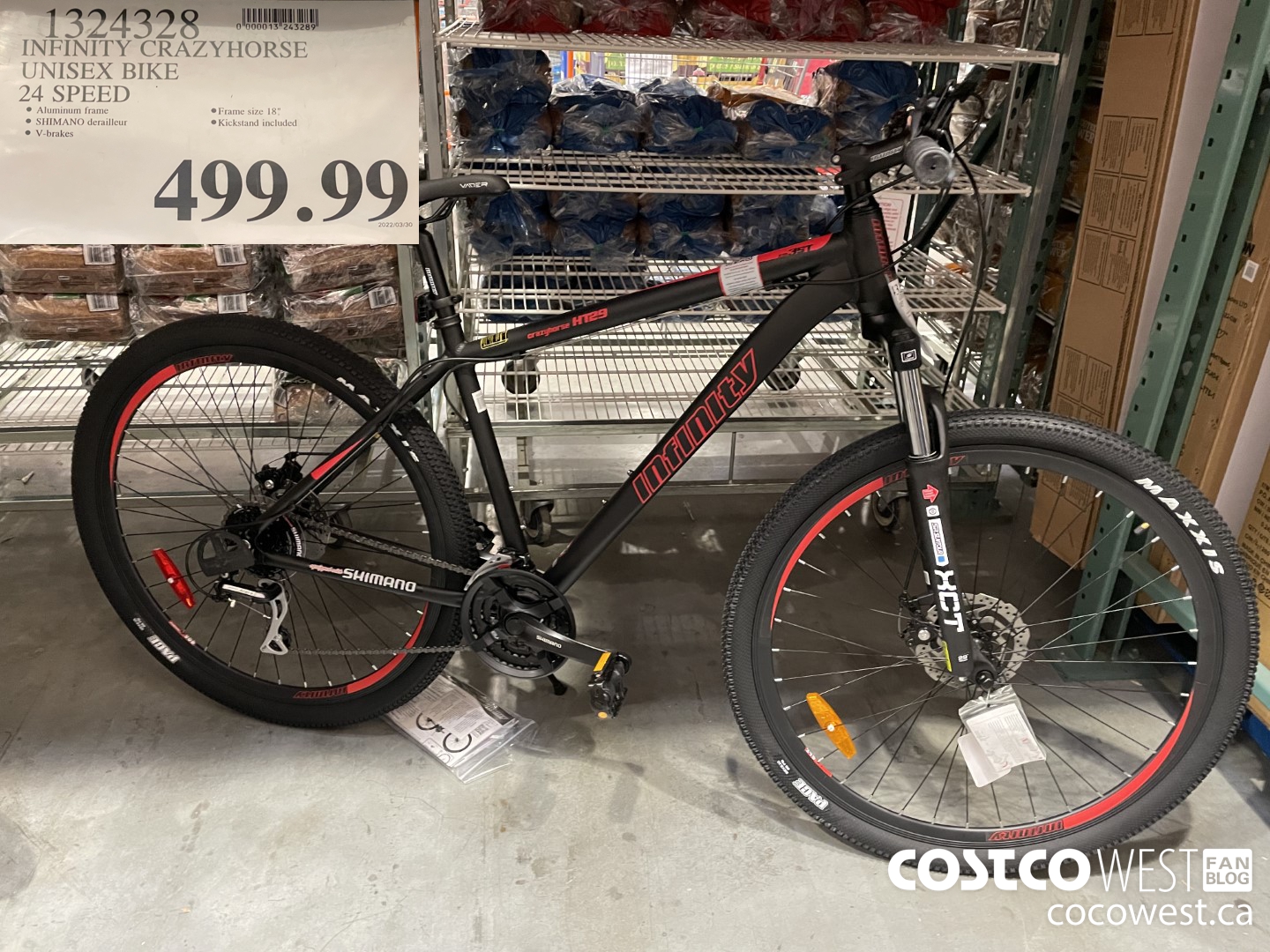 1324328 INFINITY CRAZYHORSE UNISEX BIKE 24 SPEED  $499.99