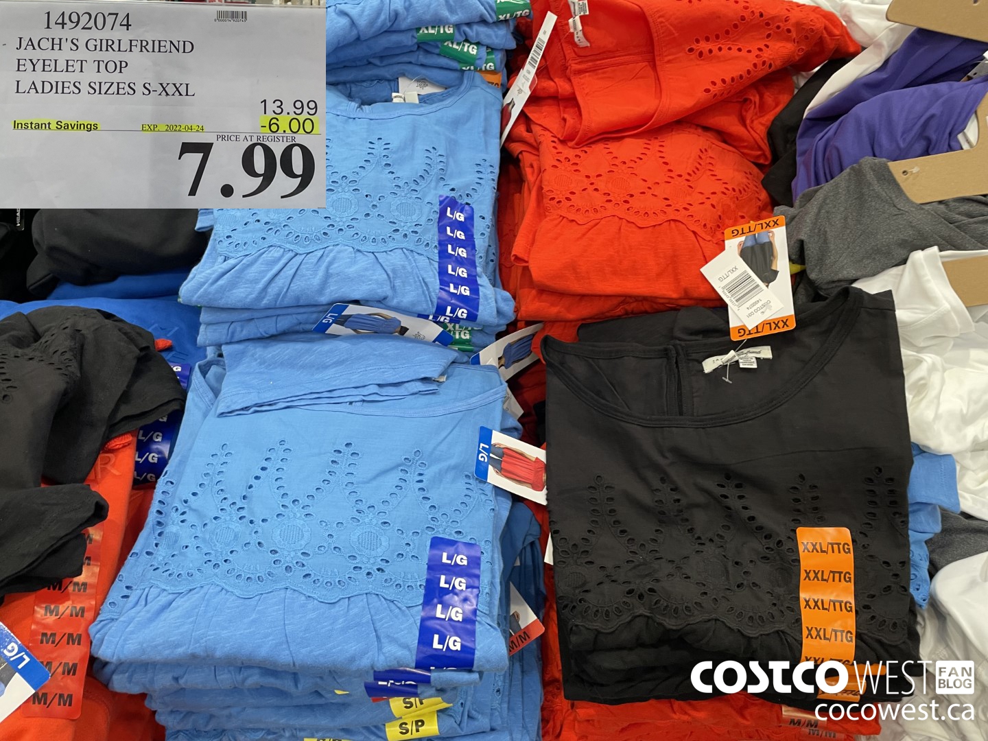 1492074 JACH'S GIRLFRIEND EYELET TOP LADIES SIZES S-XXL  ($6.00 INSTANT SAVINGS EXPIRES ON 2022-04-24) $7.99