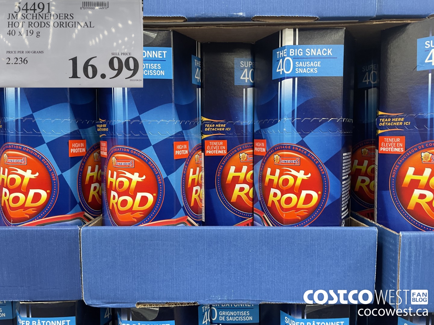 54491 JM SCHNEIDERS HOT RODS ORIGINAL 40 X 19G $16.99